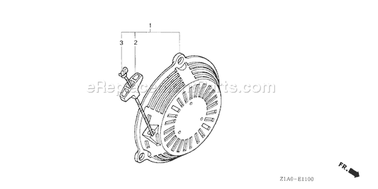 Page N Diagram and Parts List for Type QHA2 - VIN# GCAAA-1000001-7999999 Honda Engine