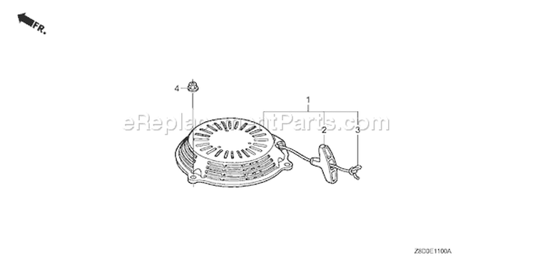 Page N Diagram and Parts List for Type N5AP - VIN# GJAAA-1607129 Honda Engine