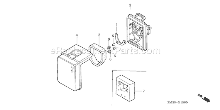 Page A Diagram and Parts List for Type SA - VIN# GCAG-1000001-2099999 Honda Engine