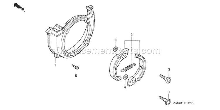 Page D Diagram and Parts List for Type SA - VIN# GCAG-1000001-2099999 Honda Engine