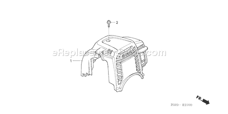 Page M Diagram and Parts List for Type SATA - VIN# GCACM-1100001-9999999 Honda