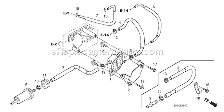 Page L Diagram and Parts List for Type TXF7 - VIN# GCBFK-1000001 Honda