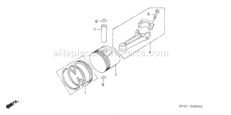 Page N Diagram and Parts List for Type DA33 - VIN# GJAA-2000001-2063521 Honda Engine