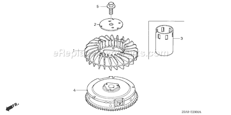 Page I Diagram and Parts List for Type QEA - VIN# GJAJM-1000001-1049999 Honda Engine