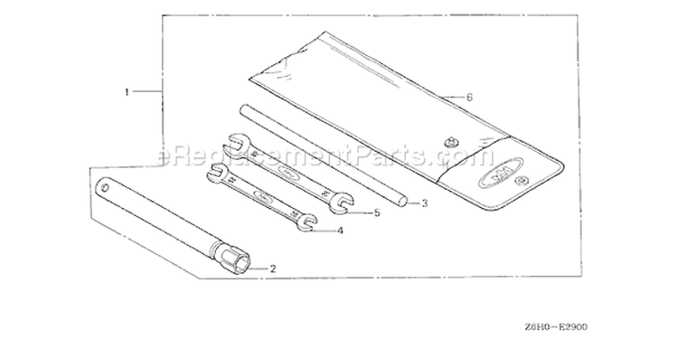 Page R Diagram and Parts List for Type TAF - VIN# GJAHK-1000001 Honda Engine
