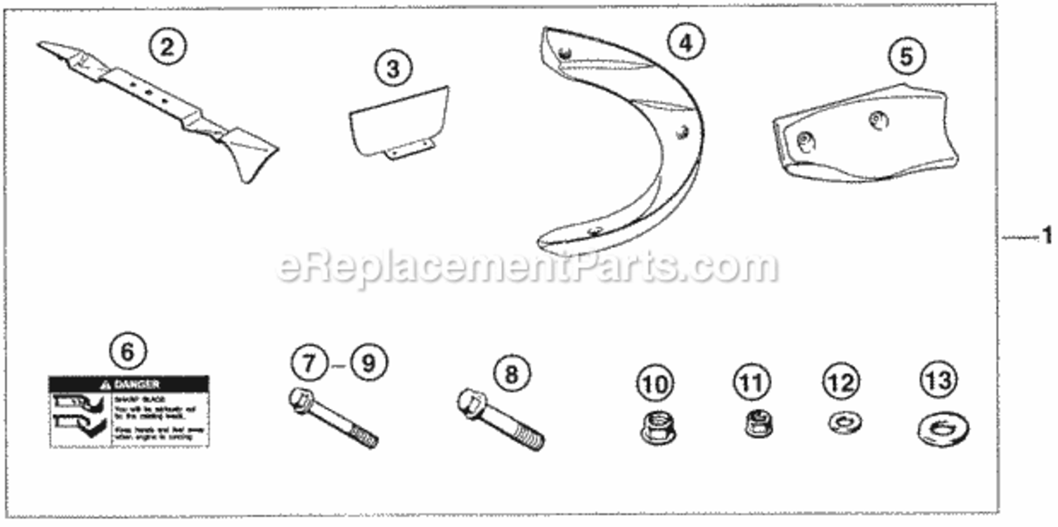 Mulching Kit Diagram and Parts List for Type SAVIN# MZAW-6000001 Honda Lawn Tractor
