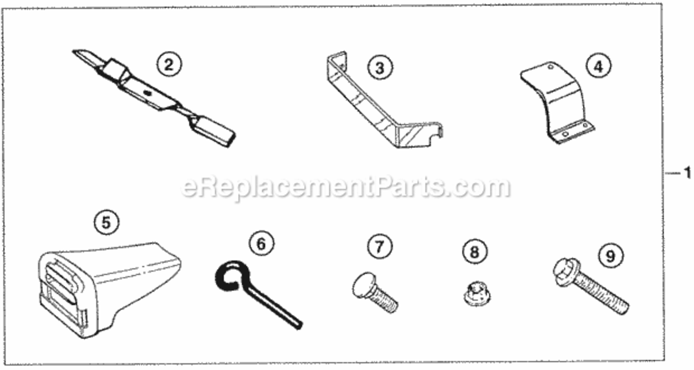 Mulching Kit Diagram and Parts List for Type HMAVIN# MZBF-6200001 Honda Lawn Tractor