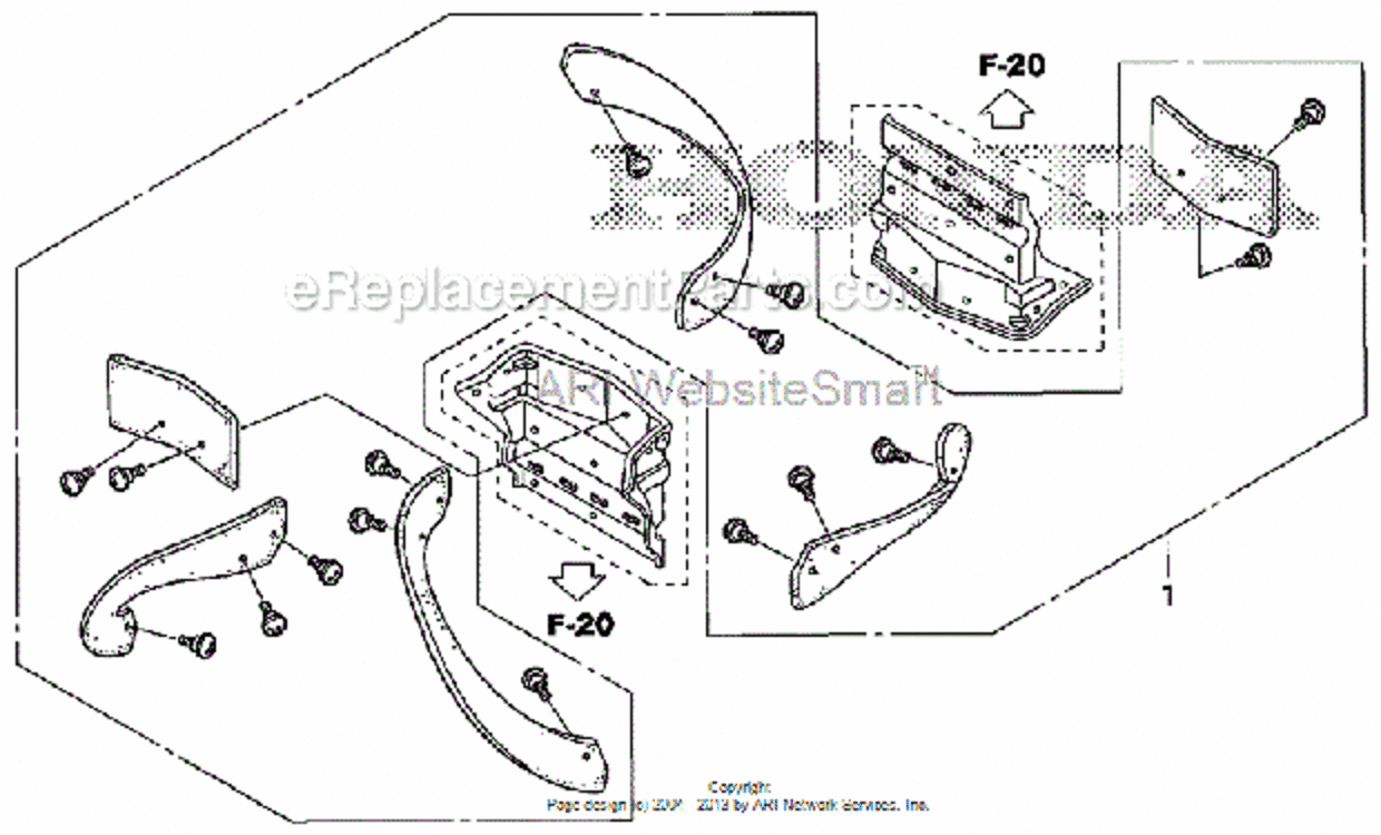 Auger Rubber Kit Diagram and Parts List for Type ASAVIN# SZBG-6000001 to SZBG-6099999 Honda Snow Blower