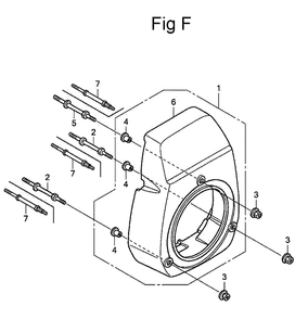 Fig-6 Diagram and Parts List for Type PHA Honda Engine