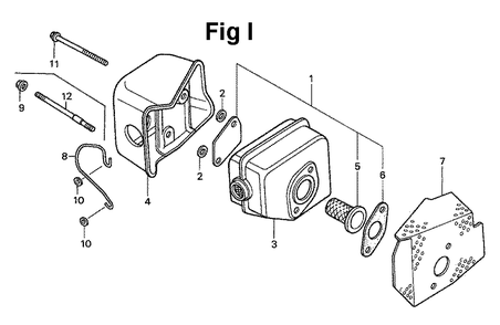 Fig-12 Diagram and Parts List for Type A1 Honda Engine