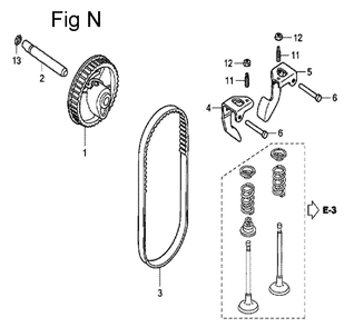 Fig-14 Diagram and Parts List for Type VX Honda Engine