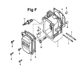 Fig-12 Diagram and Parts List for Type A1KS Honda Engine
