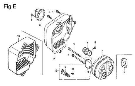 Fig-5 Diagram and Parts List for Type N2 Honda Engine