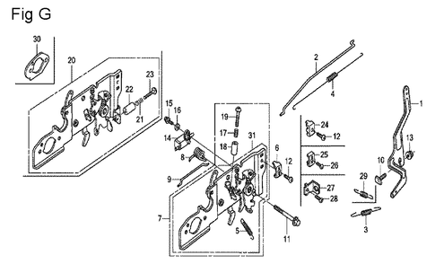 Fig-7 Diagram and Parts List for Type N2 Honda Engine