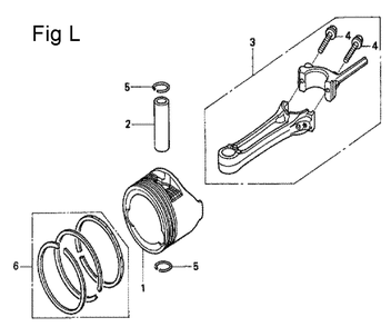 Fig-12 Diagram and Parts List for Type N2 Honda Engine