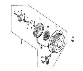 Part Location Diagram of 120A0-ZE2-861 Honda Cylinder Assembly. (Self Starter)
