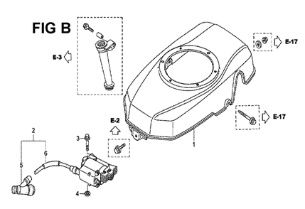 Fig-5 Diagram and Parts List for Type N45 Honda Engine