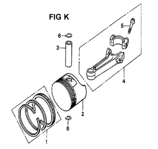 Fig-7 Diagram and Parts List for Type A11 Honda Engine