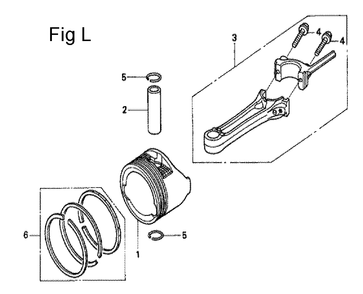 Fig-12 Diagram and Parts List for Type A2A Honda Engine