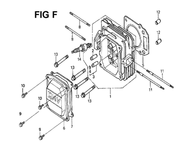 Fig-7 Diagram and Parts List for Type N4C Honda Engine