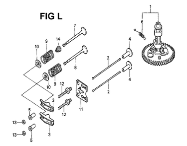 Fig-12 Diagram and Parts List for Type A1 Honda Engine
