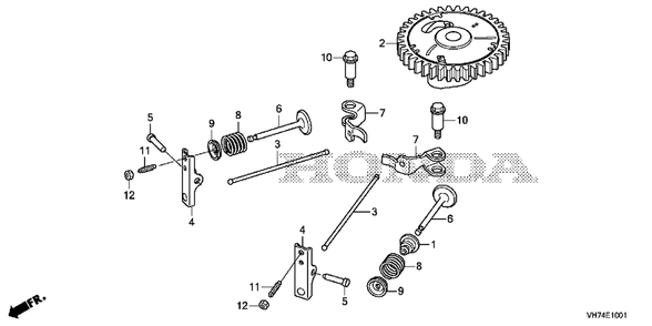 Camshaft (Hrx217k6) Diagram and Parts List for (Type  HYAA)(MAMA-1000001 - 9999999) Honda Lawn Mower
