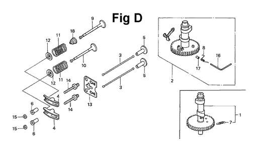 Fig-5 Diagram and Parts List for Type A1 Honda Engine