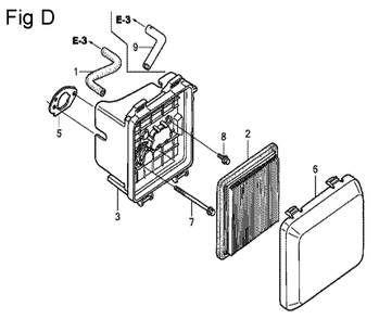 Fig-4 Diagram and Parts List for Type A2A Honda Engine