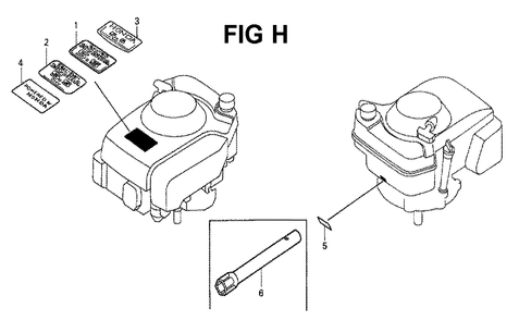 Fig-3 Diagram and Parts List for Type N426 Honda Engine