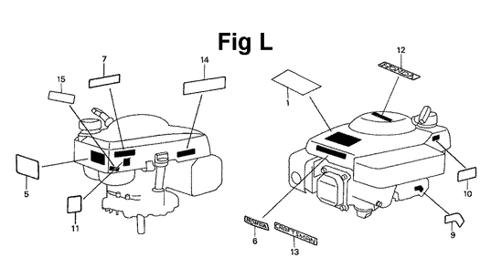 Fig-9 Diagram and Parts List for Type A1 Honda Engine
