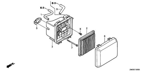 Part Location Diagram of 17211-Z8B-901 Honda Element, Air Cleaner (wix Filt