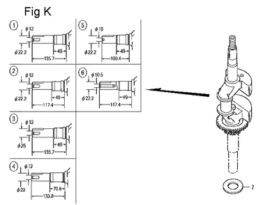 Fig-11 Diagram and Parts List for Type A1A Honda Engine