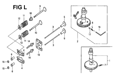Fig-2 Diagram and Parts List for Type A11 Honda Engine