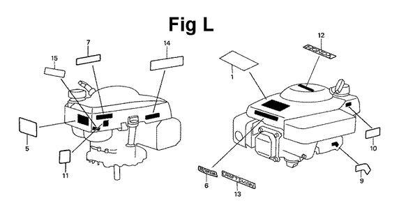 Fig-2 Diagram and Parts List for Type A1 Honda Engine