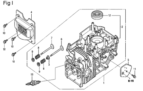 Fig-9 Diagram and Parts List for Type A1A Honda Engine