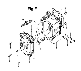 Fig-8 Diagram and Parts List for Type A1KT Honda Engine
