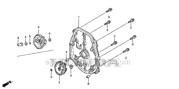 Part Location Diagram of 90441-ZM7-000 Honda Washer - 4.2X13