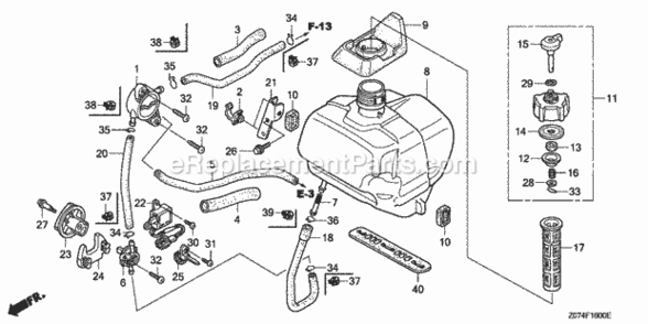 Part Location Diagram of 95002-41050-08 Honda Clamp- Tube - D10.5