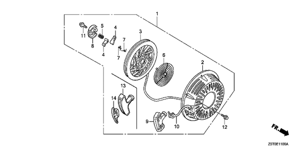 Part Location Diagram of 28463-Z5T-013 Honda Grip, Reinforcement