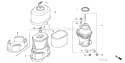 Part Location Diagram of 16271-ZE2-010 Honda Gasket- Elbow