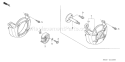 Page F Diagram and Parts List for Type SAT - VIN# GCAAM-1000001-1199999 Honda