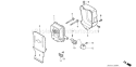 Page J Diagram and Parts List for Type SA - VIN# GCAG-1000001-2099999 Honda Engine