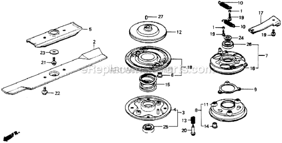 Part Location Diagram of 90105-960-710 Honda Bolt, Hex. (10x20)