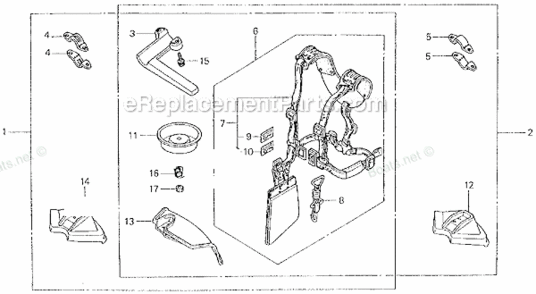 Barrier Kit Diagram and Parts List for LNA Honda Trimmer