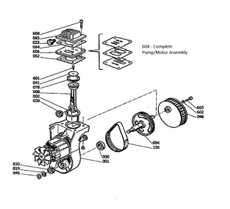 Section 1 Diagram and Parts List for  Husky Compressor