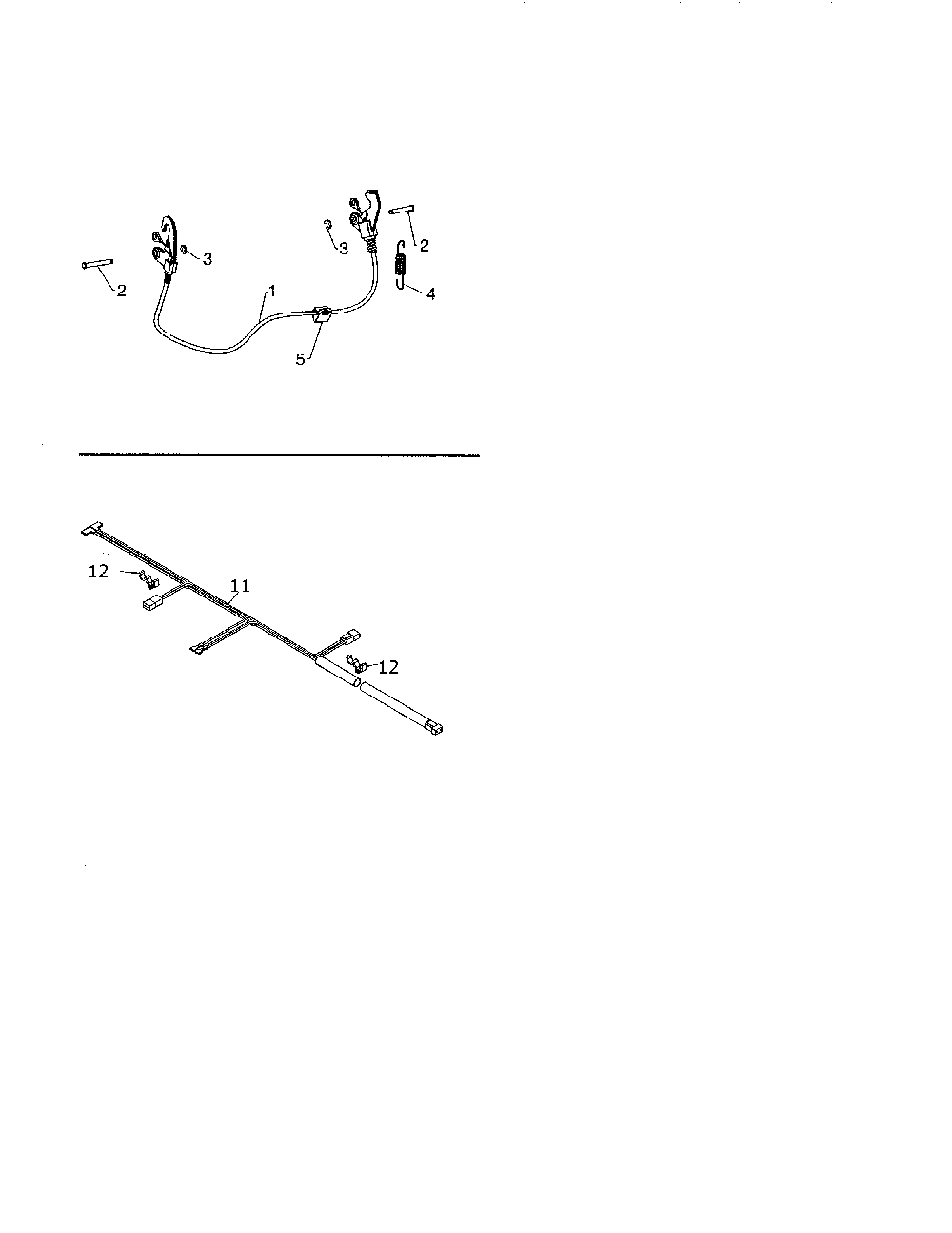 Cable interlock/harness wire lights/grips Diagram and Parts List for  Husqvarna Snow Blower
