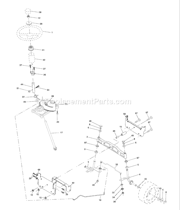 Page I Diagram and Parts List for (954567253) (2002-02) Husqvarna Lawn Tractor