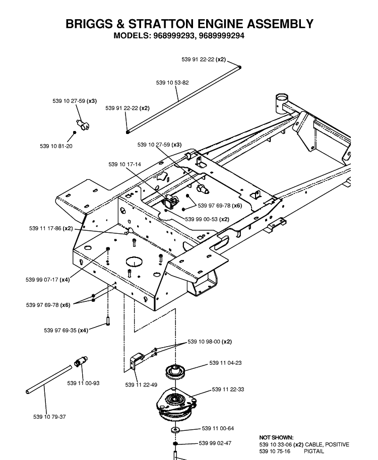 Engine 2 Diagram and Parts List for (968999374)(2006-02) Husqvarna Lawn Mower