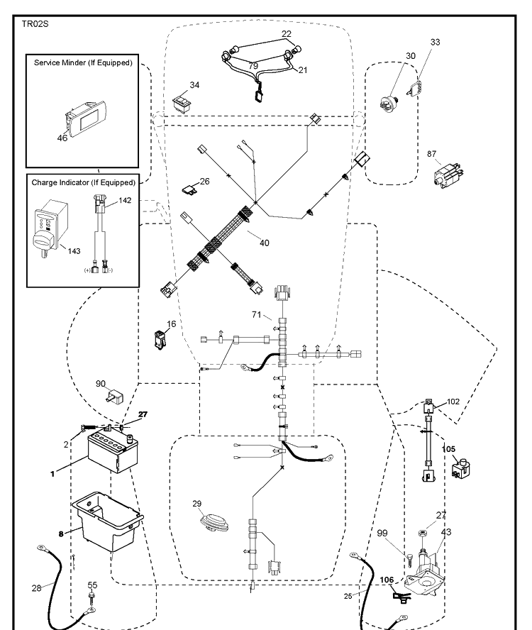 Electrical Diagram and Parts List for (96043018100)(2013-09) Husqvarna Lawn Tractor