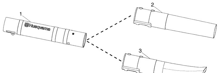 Repair Parts 2 Diagram and Parts List for 2008-10 Husqvarna Leaf Blower / Vacuum